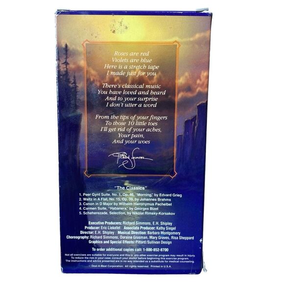 Stretchin' To The Classics Richard Simmons Vintage Workout Video VHS 1991 - Picture 3 of 3